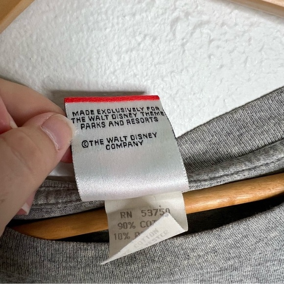 Vintage 90s Walt Disney World 25th Anniversary T-Shirt Gray Cotton Blend Sz XXL - Picture 11 of 14